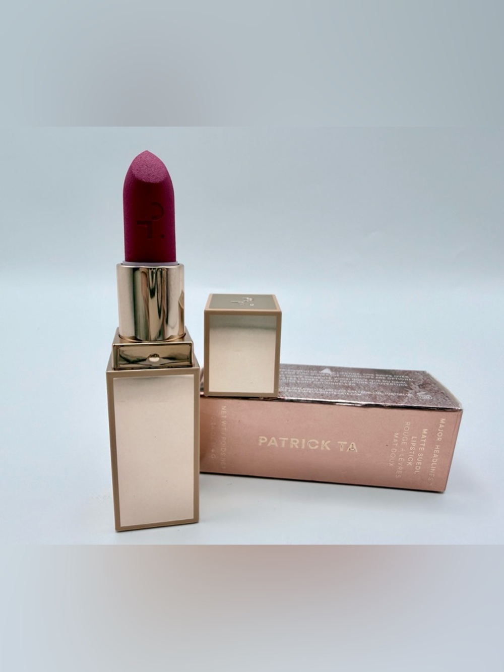 PATRICK TA Major Headlines Matte Suede Lipstick in shade: "She's Hard to Get”
